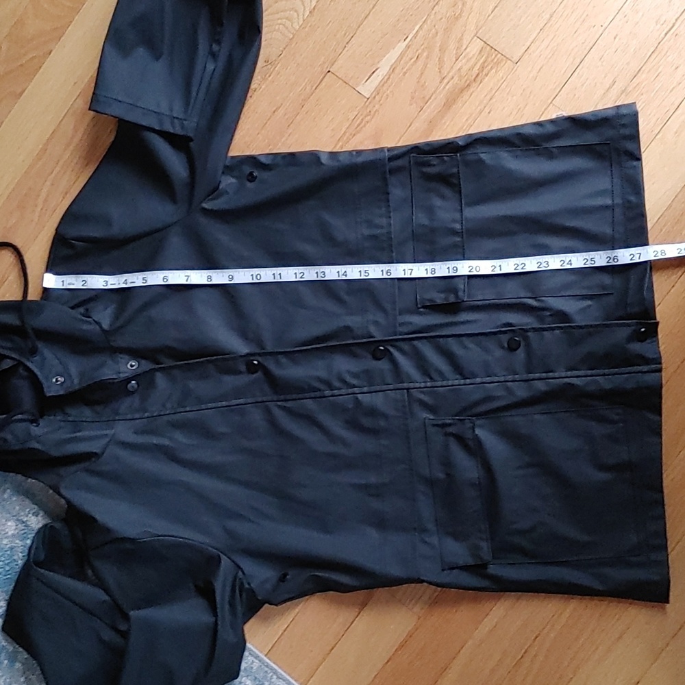Only Classic Black Rain Jacket Coat M - Picture 8 of 8